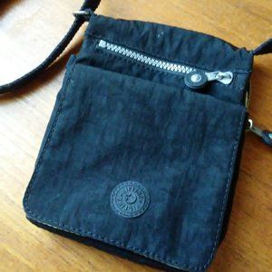 Black Kipling El Dorado Crossbody Organzier Purse